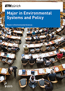Cover brochure Major in Environmental Systems and Policy