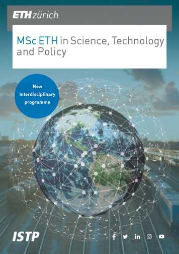 Cover Broschüre Master in Science, Technology and Policy