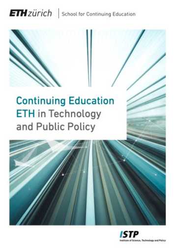Flyer Weiterbildungsprogramm Technology and Public Policy (TPP)