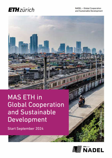 Cover Broschüre MAS ETH in Global Cooperation and Sustainable Development